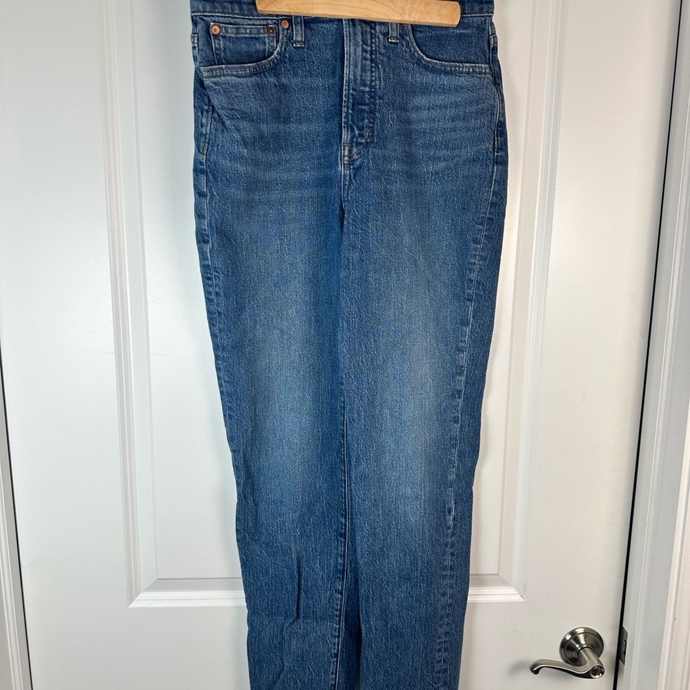 Madewell The Perfect Vintage Jean 28T Tall High Rise Straight Leg Denim - Picture 5 of 10